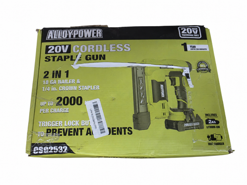 ALLOYPOWER 20V Cordless Brad Nailer & Stapler Kit