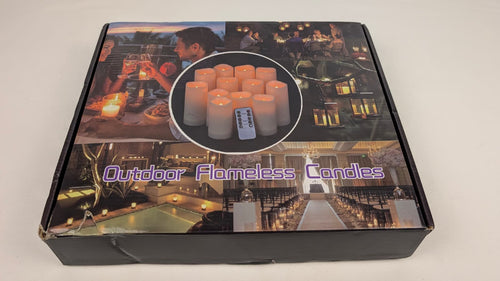 Ensemble de 12 bougies LED sans flamme