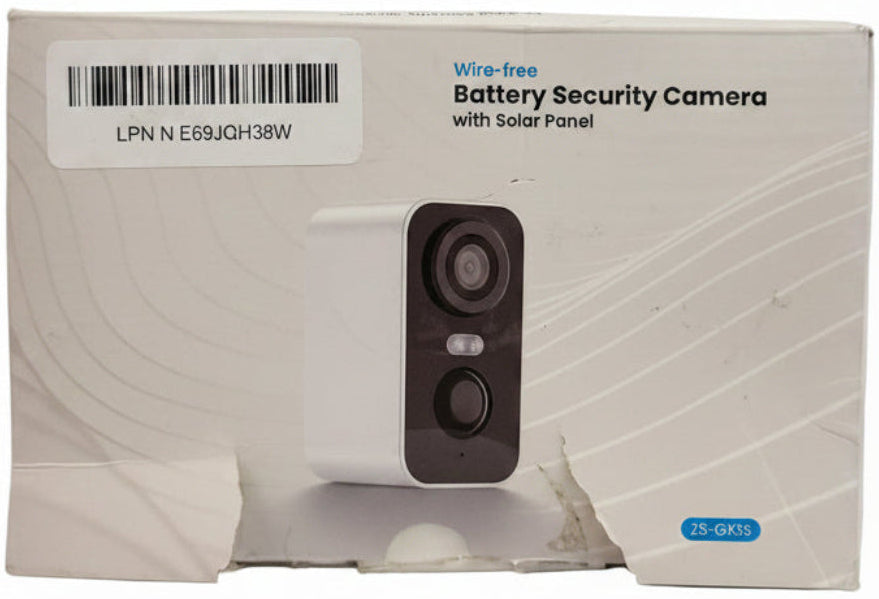 Wireless Battery Security Camera with Solar Panel