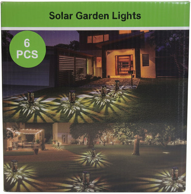 6-Pack Solar Garden Pathway Lights