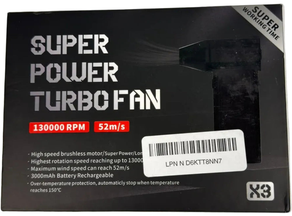 X3 Super Power Turbo Fan