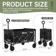 Inbrave Collapsible Folding Utility Cart 2