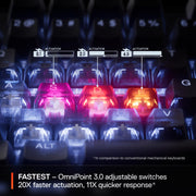 SteelSeries Apex Pro Mini Gen 3 Gaming Keyboard — OmniPoint 3.0 HyperMagnetic, RGB, PBT Keycaps, USB-C 5