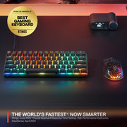 SteelSeries Apex Pro Mini Gen 3 Gaming Keyboard — OmniPoint 3.0 HyperMagnetic, RGB, PBT Keycaps, USB-C 2