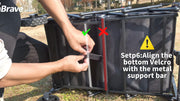 Inbrave Collapsible Folding Utility Cart 4