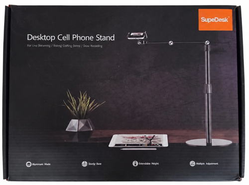 SupeDesk Adjustable Desktop Phone Stand & Overhead Mount