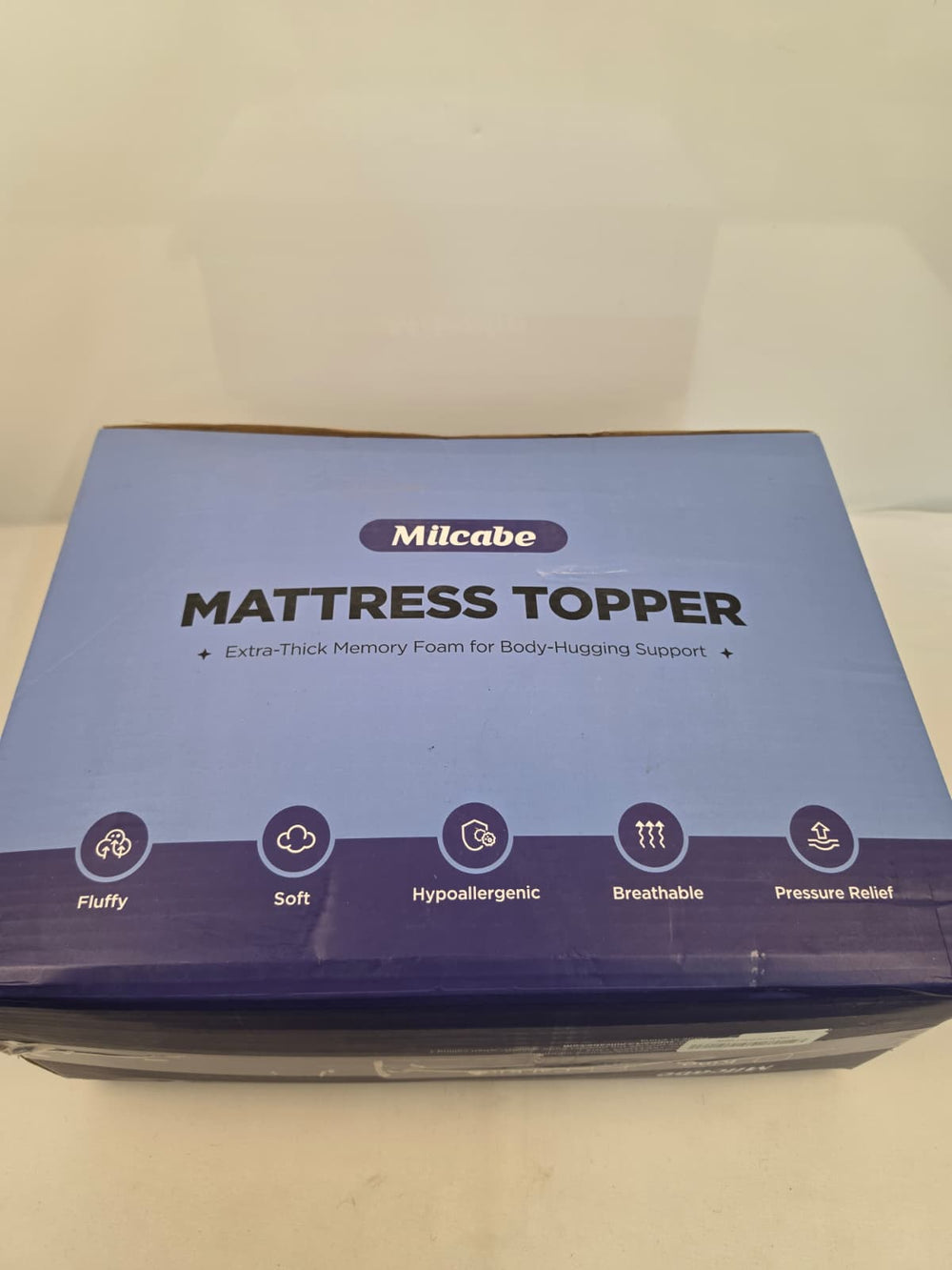 MilCabe Memory Foam Mattress Topper