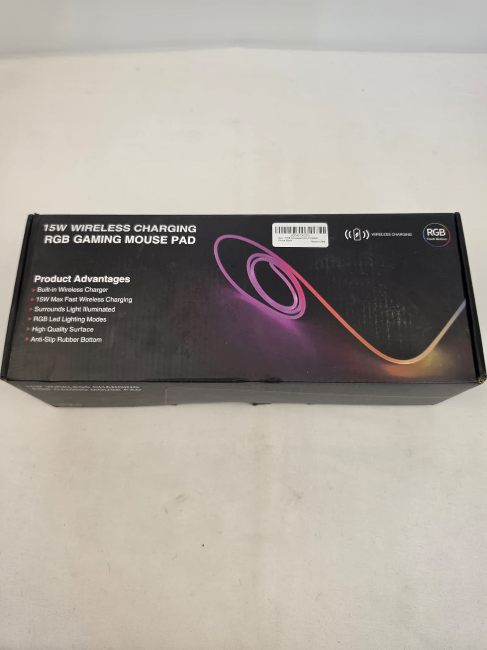 RGB Gaming Mouse Pad with 15W Wireless Charging