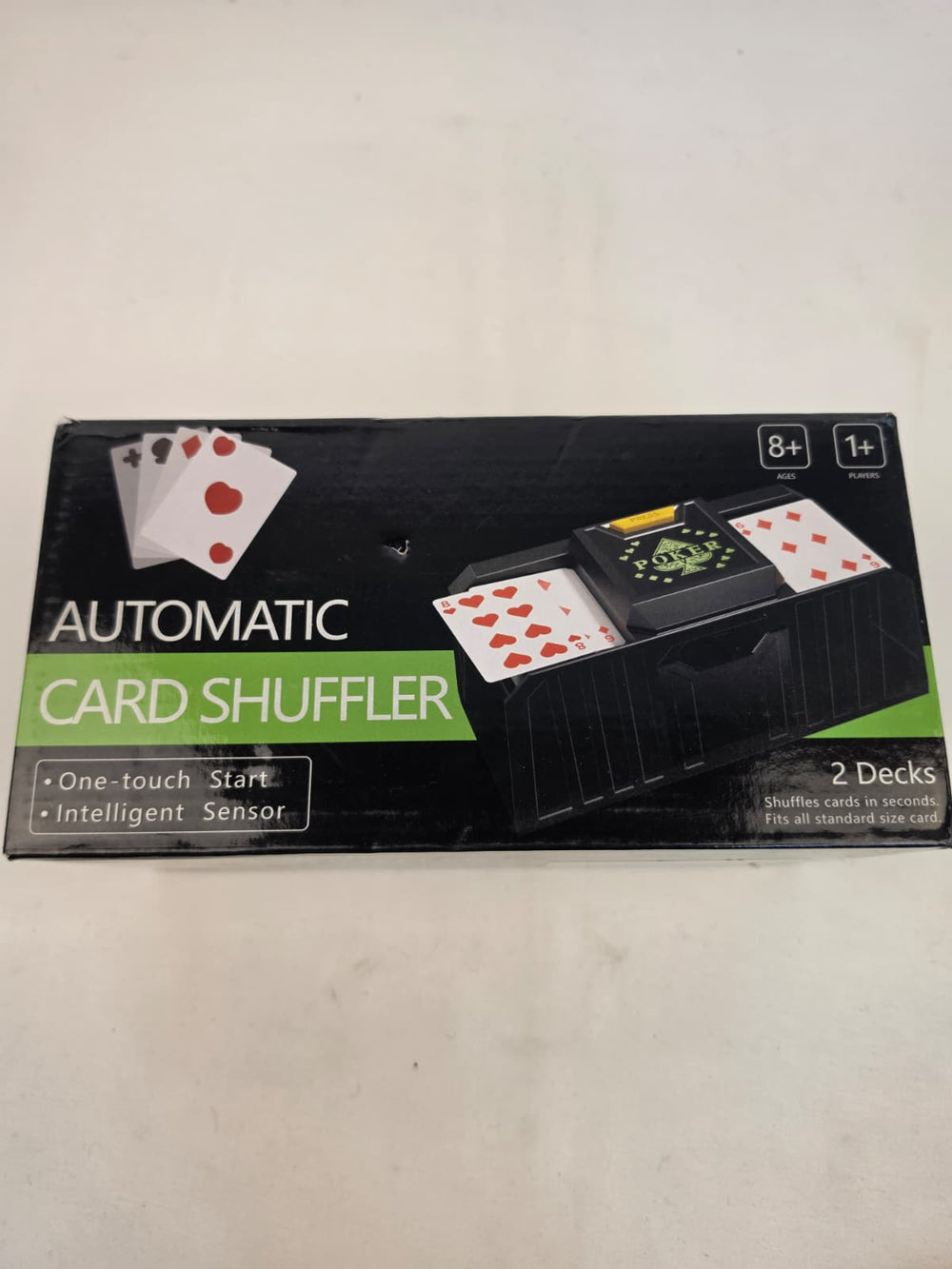 Automatic Card Shuffler — 2 Decks, Battery Operated