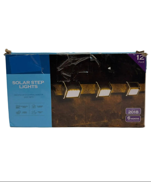 12-Pack Solar Step Lights