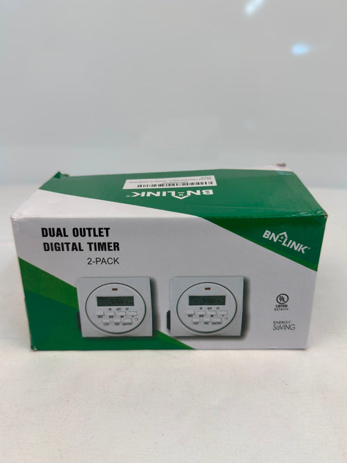 BN-LINK Dual Outlet Digital Timer